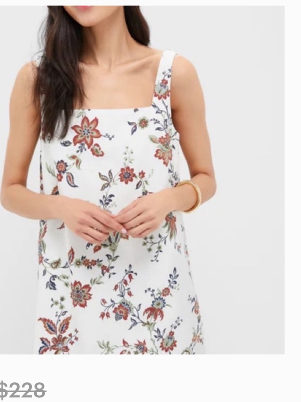 Tuckernuck x Studio McGee Cassie Dress Terracotta Chintz Linen Blend Large - Picture 4 of 9